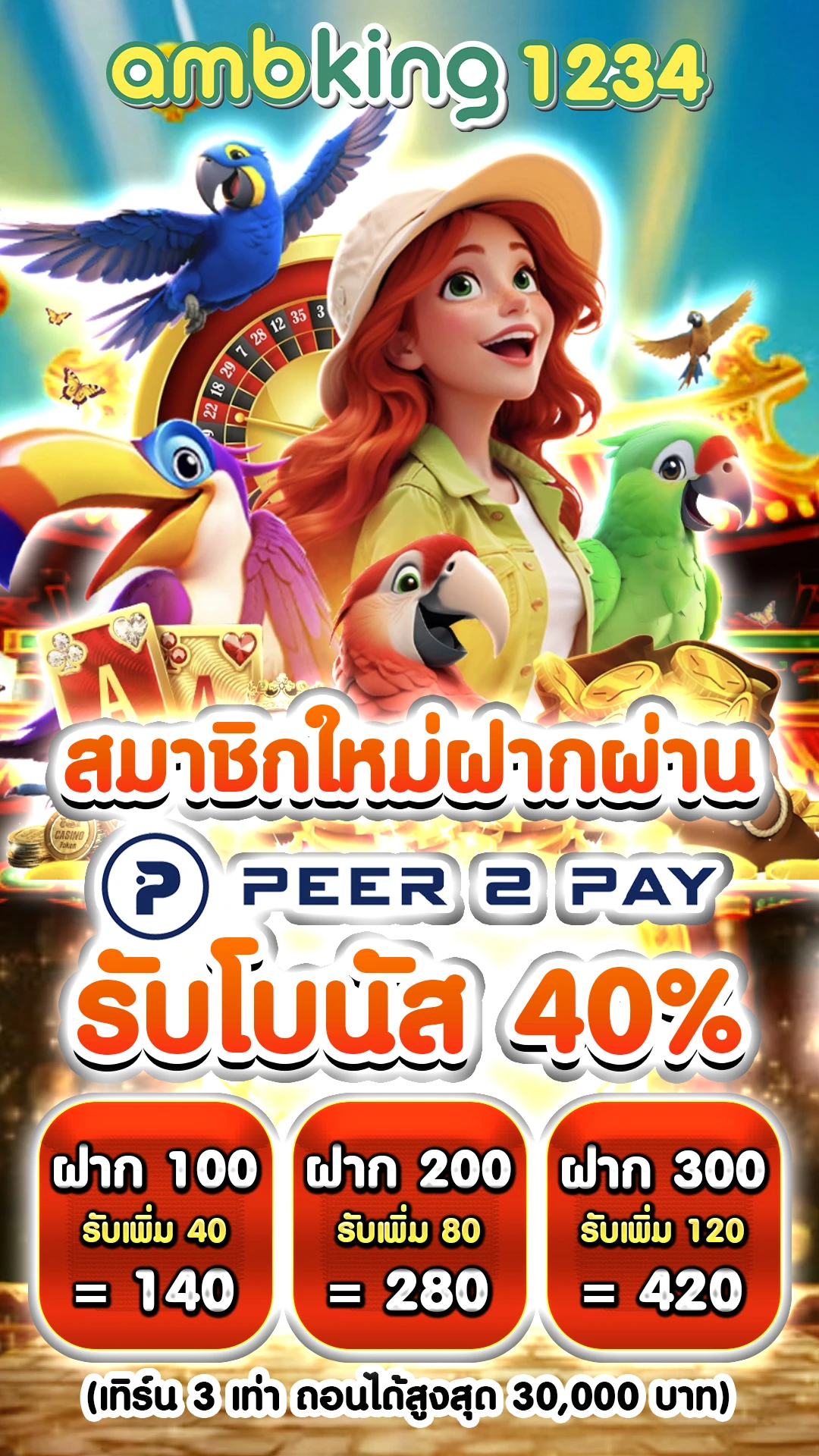 รวมเว็บสล็อตโบนัส100% - แบนเนอร์โปรโมชั่น