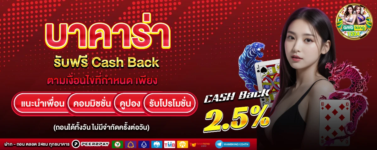 บาคาร่า baccarat - แบนเนอร์โปรโมชั่น